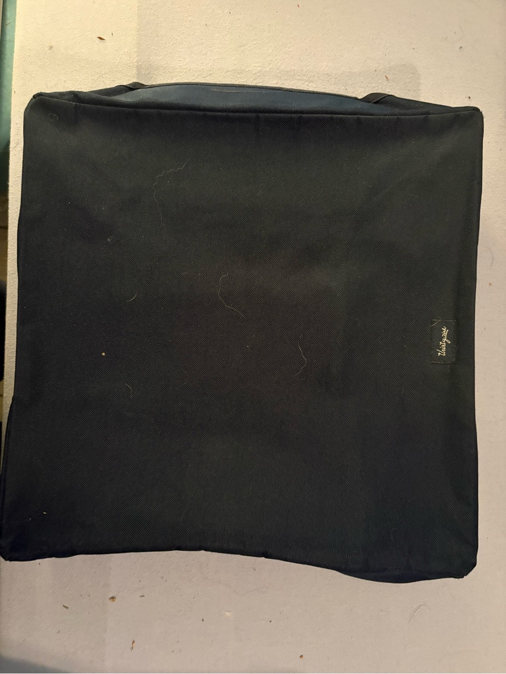 Black Square Canvas Cushion Cover